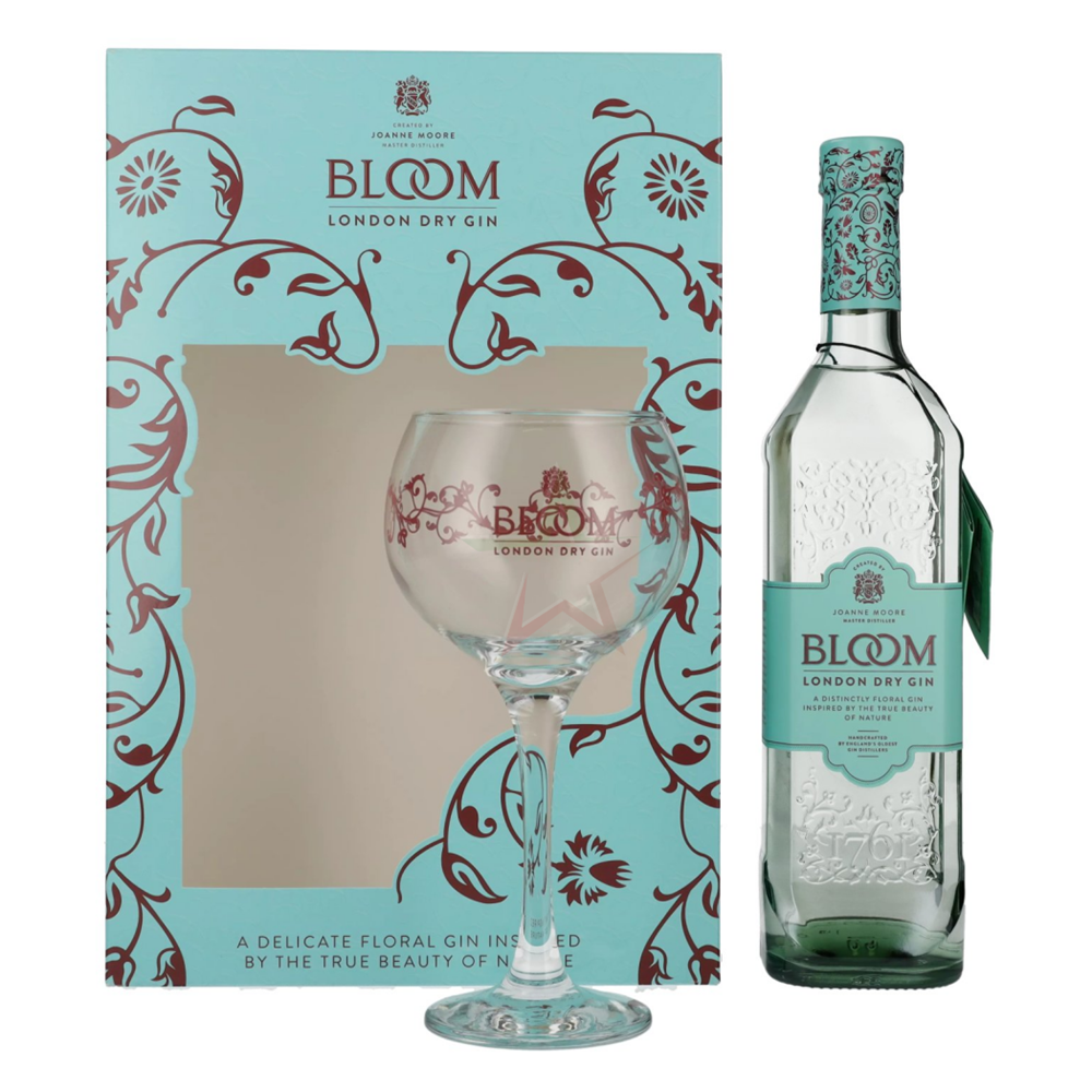 Bloom gift+copa glass 0,7